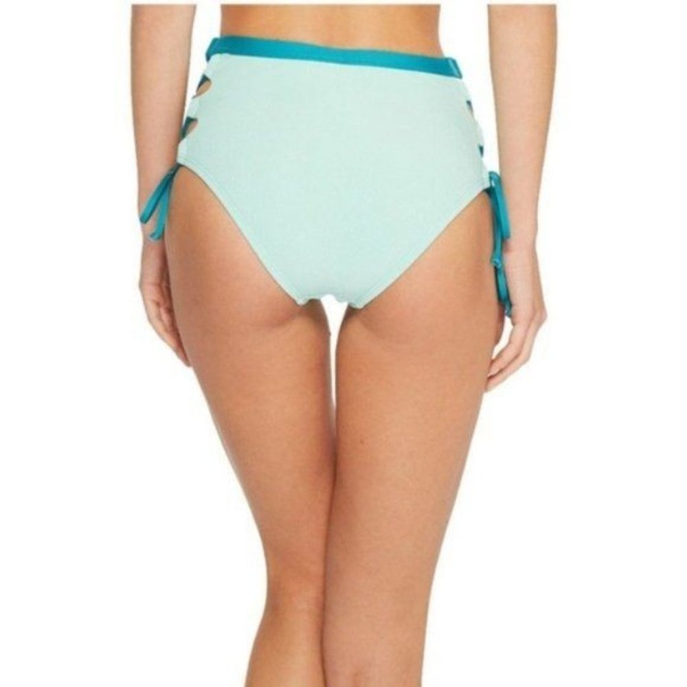 Splendid Color Block High Waisted Bikini Bottom - Picture 5 of 8
